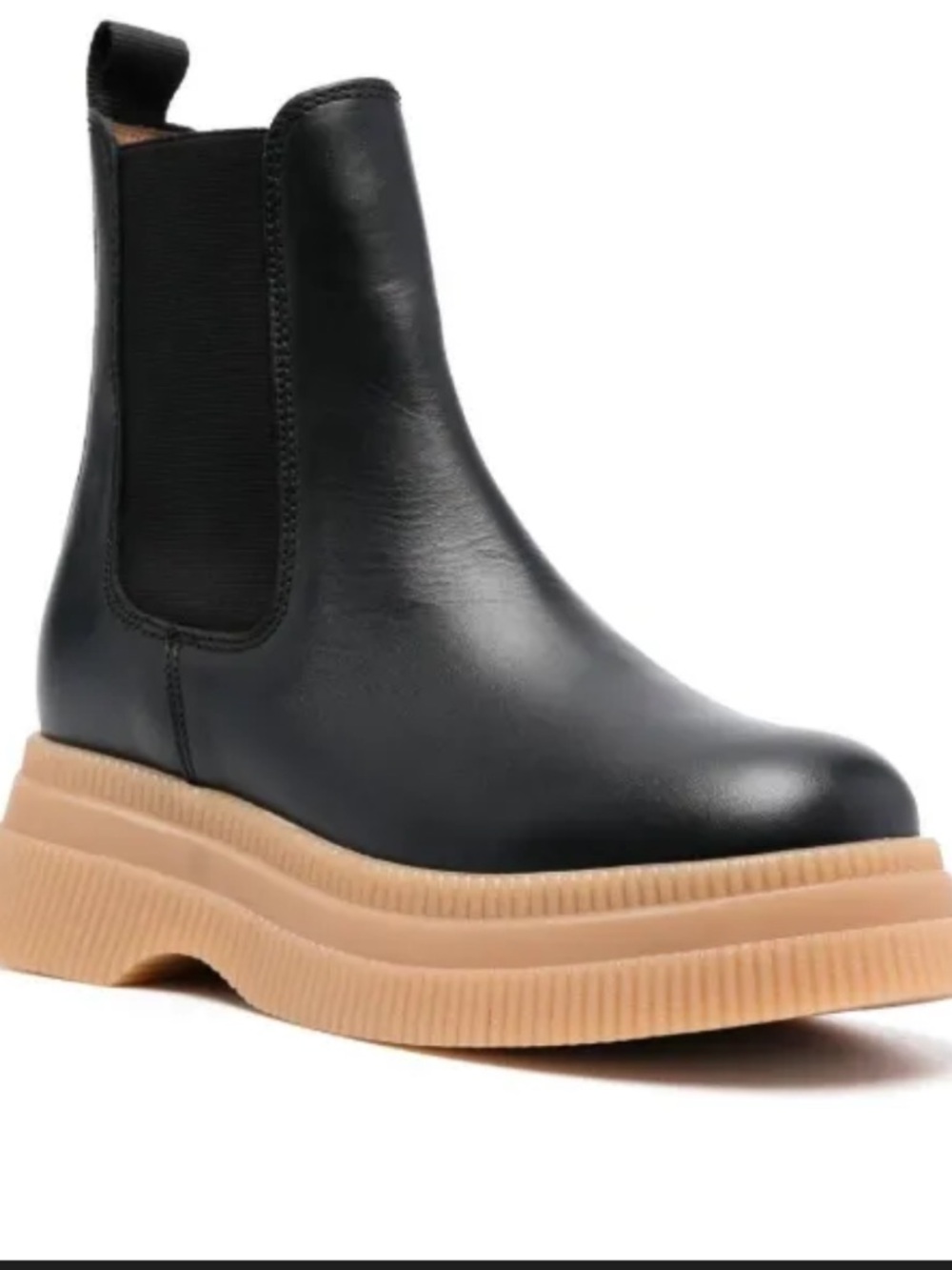 GANNI elasticated side-panel Chelsea Boots